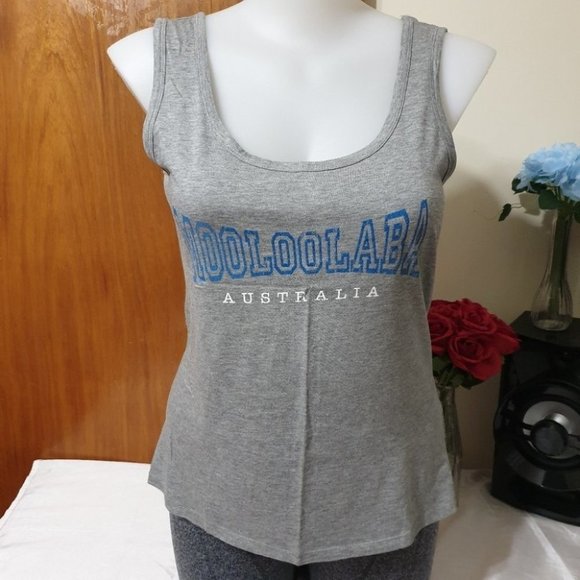 BTF Tops - Between the Flags (BTF) AU-14 Gray Sleeveless Singlet Top Tee 100% Cotton NWOT